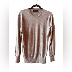 AllSaints Mode Merino Wool Crew Neck Sweater Size:XS